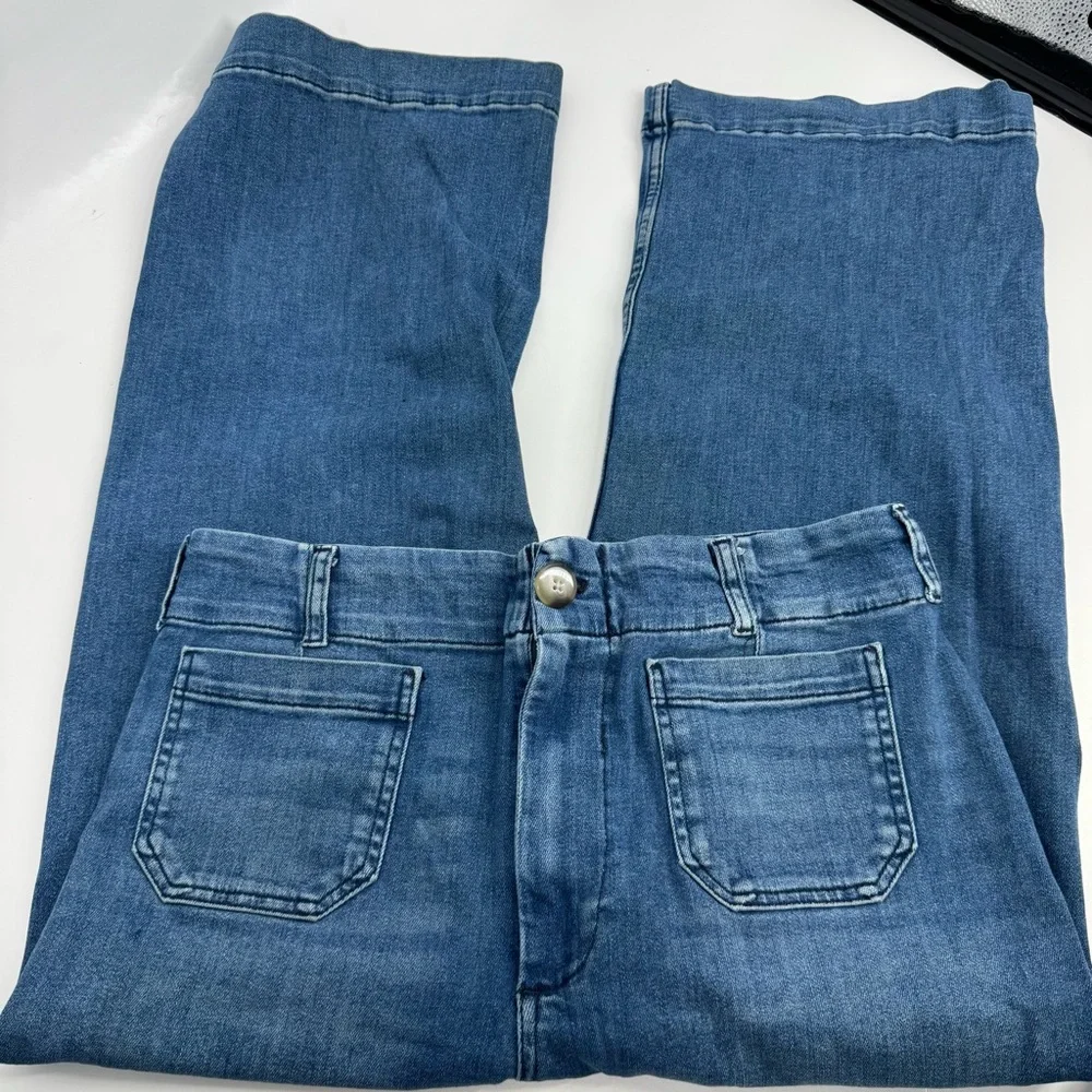 Maeve by Anthropologie The Colette Crop High-Rise Wide-Leg Jeans - Picture 3 of 12